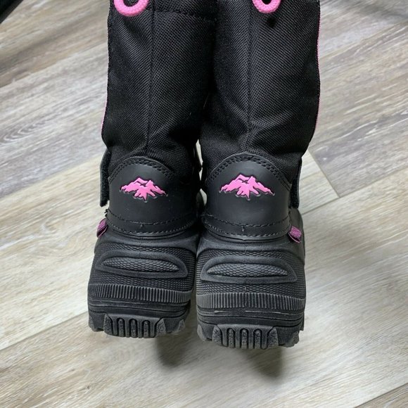 Tundra Girls Purple Black Snow Boots Size 13 Quebe - Picture 5 of 9